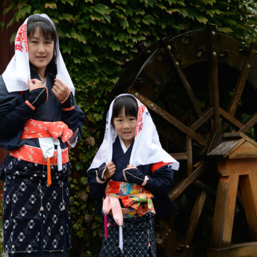 大原女に変身・着付け体験